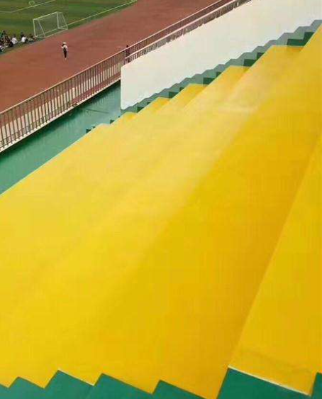 延安球场台阶翻新修补改造